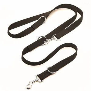 Hundhalsar Leases Outdoor Chain Control Lead Leash Justerbar Training Double Ended 2,5 m stil Safety Pet