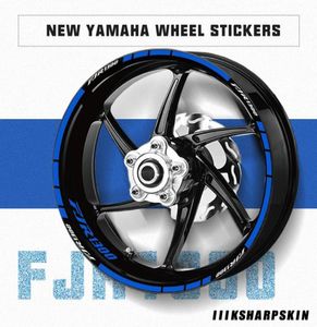 Högkvalitativ motorcykelklistermärke Trend Men039S Wheel Reflective Decal Decal Tire Stripe Film för Yamaha FJR1300 FJR 13005867403