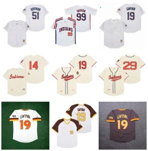 Anpassad basebolltröja män kvinnor ungdom Kansas City''Royals''tony Gwynn Padres Trevor Hoffman indianer Rick Vaughn Royals Bo Jackson George Brett Kansas