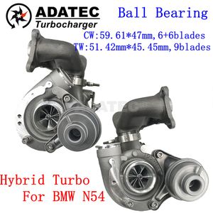 Turbo ibrido per BMW 135i (E82/E88) Motore N54B30 Cuscinetto a sfere 49131-07040 49131-07041 Aggiornamento Turbolader 11657649290 Ruota del compressore billet più grande