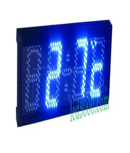 5inch blue color LED Display multifunction time and temperature led clock4461923