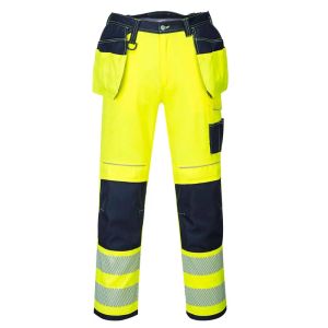 Byxor arbetar byxor för män multifunktionella arbetsbyxor arbetskläder byxor med reflekterande band Hi vis arbetskläder