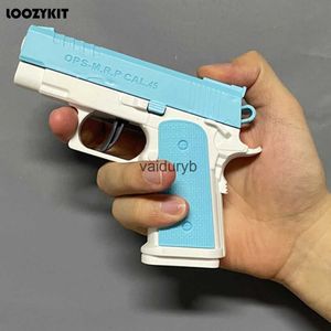 Sand Play Water Fun Gun Toys 3D Model Mini 1911 Ldrens Toy Adults Non Firing Bullets Rubber Band Launcher Series Gifts H240308