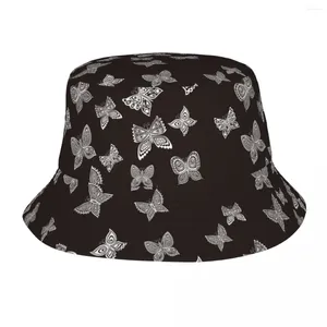 Berets unisex kubełko kapelusz motyl letnie plaż