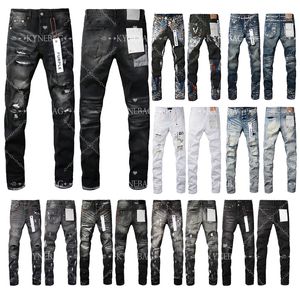 Purple Jean Deigner Men Kubi Jean para homens jeans pant fahion women women purple-brand tends ditreed Black Ripped Biker Slim Fit Motorcycle Street