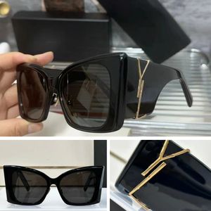 SL M119/F BLAZE M94 Gleicher Stil Sonnenbrille Designer Original hochwertige Brille klassische Damen-Katzenaugen-Sonnenbrille mit großem Rahmen und Box