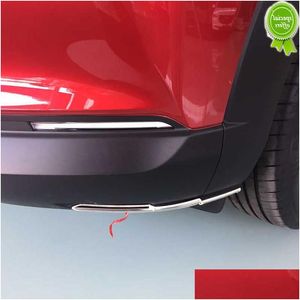 Other Interior Accessories New Stainless Steel Front Rear Corner Protection Strip Er Trim Decorative For Mazda Cx-30 Cx30 2021 2022 Mo Dho9V