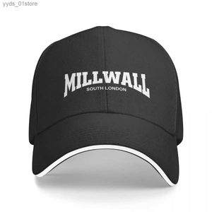 Breda randen hattar hink hattar Millwall South London Baseball C Golf Hat Man for the Sun Big Size Hat Sun C Mens Womens L240308