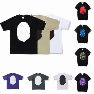 T -shirt för män sommar tees mens kvinnliga designers lösa modemärken toppar man bomull kort hajar tshirts street shorts ärmar j 42ww#