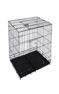 Multi Large Medium Small Dog Carrier Wire Folding Overstriking Cat Cage Skylight Pet Crate Home Garden HA1498886594