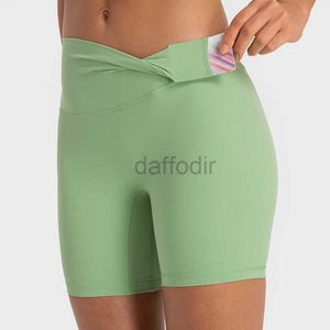 Calças ativas L-80 High-Rise Yoga Shorts Nake Feeling No T-Line Elástico Apertado Calça Leggings Mulheres Esportes Calças Quentes Atheltic Outfits Sportswear Slim 240308