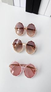 Fashion Kids sunglasses summer girls waves lens metal frame Sunglasses Kid flowers Beach sunglasses A31115218645