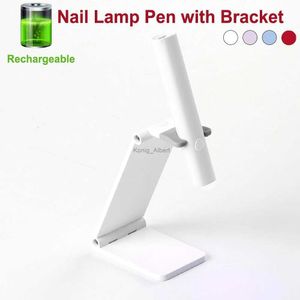 Nagelormar 2023 Ny design Portable Nail Dryers Quick Dry Wireless UV LED Lamp Professional Gel Lamp för Nail Art Salon Mini Ficklight Penl2403