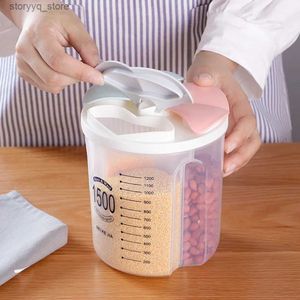 Food Jars Canisters Kitchen Storage Box Food Storage Box Kitchen Supplies Grain Storage Tank Moisture-Proof Sealed Cans Transparent Organizers L240308