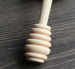 Whole 50pcslot 14cm Length Wooden Honey Stirring Stick Wood Honey Spoon Dipper Party Supply8355756