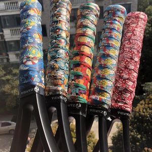 5PCSLOT ZARSIA P Tennis Overgripcolorful Printing badminton over Gripsquash Racket Grips 240223