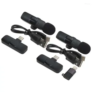 Microfones Lavalier Microphone Wireless Strong Compatibility for Mobile Phones Computers Tabletter