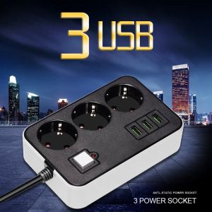 2 okrągłe pasek zasilający USB Adapter Podróż Adapter Zasilanie UE 2M 3M 3M 5M Kitchen Kitchen Użyj gospodarstwa domowego uniwersalną ładowarkę