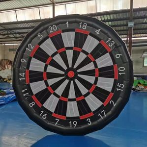 Partihandel Fabrik Lufttät 4M Hängande PVC utomhus Uppblåsbar fotboll Dart Board Soccer Target Games Kick Shooting Dartboard