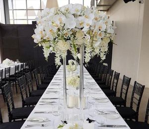 10pcs Acrylic Floor Vase Clear Flower Vase Table Centerpiece For Marriage Vintage Floral Stand Columns For Wedding Decoration7727898