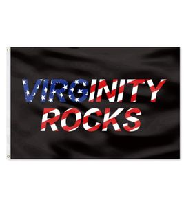 Virginity Rocks Flags Banners 3X5FT 100D Polyester Design 150x90cm Fast Vivid Color With Brass Grommets7959313