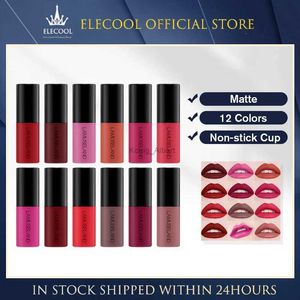 Lipstick 3.5g Matte Lipstick Set 12 Colors Liquid Lipstick Lip Tint Matte Velvet 24h Long Lasting Non-stick Cup Lip Makeup 2018 TSLM2L2403