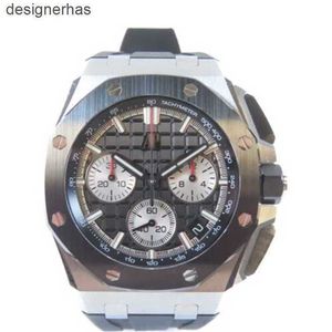 Relógios de luxo suíços masculinos Audem Pigu Relógios de pulso mecânicos automáticos Royal Oak Offshore 2642SO.OO A002CA.01 Preto #16cm WN-NLZH