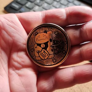 Lucky Cat Magnetyczne Duchowe monety EDC EDC Dorosły Metal Fidget Toys Autism Sensory