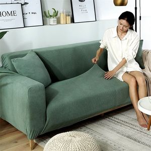 Ny SOFT SOFA Cover Slipcovers Elastic All-Inclusive Couch Case för olika form soffa kärleksstol l-stil soffa fodral lj2012083