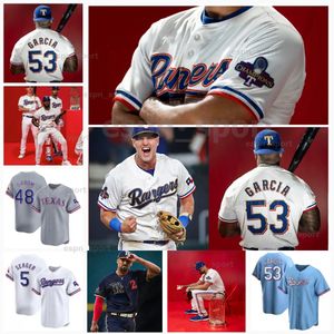 Texas Adolis Garcia Rangers Baseball Jerseys 2024 World Series Gold Program Max Scherzer Marcus Semien Gold-trimmed Corey Seager Jacob Degrom Josh Jung Taveras