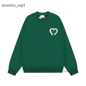 Amihoodie Unisex Amisdesigner Men Paris France Fashion a Heart Partern Round Neck Hoodies Knitwearsshirts Luxury A-line RedパーカージャンパーKPMS 2073