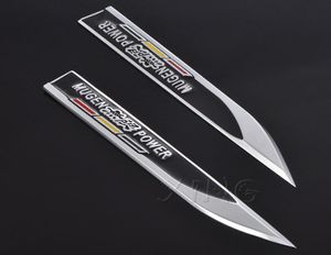 Fashion Car Fender Sticker Side Wing Badge Emblem Auto Decal för Honda Mugen Fit Civic 2011 Accord City Type R CRV 2007 HRV9020381