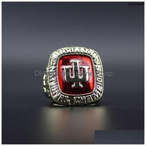 Bandringe Yzbj Designer-Gedenkring 1976 Ncaa Indiana University Mountain Man Championship Rin Drop Delivery Schmuck Dhnz3