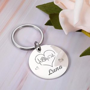 Dog Tag Personalized ID Anti-lost Mirror Pet Name Tags Plates Free Engraving Cats Kitten Nameplate Pendant For Pets