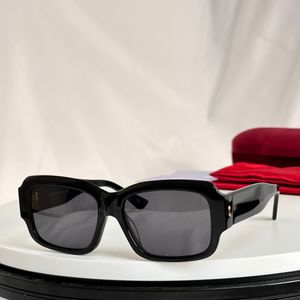 0669 Rectangle Sunglasses Black/Dark Gray Lens Men Shades Lunettes de Soleil Vintage Glasses Occhiali da sole UV400 Eyewear