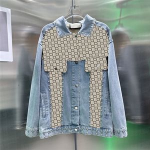 Designer Letter Denim Jackets for Women and Men Street Style Jean Coat Classic Unisex Baseball Jacket Outerwear