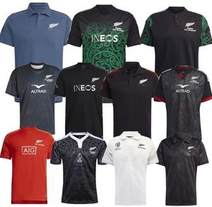 2023 24 BLACKS Rugby Jerseys Black New jersey Zealand 2023 2024 All SUPER Rugby Vest Shirt POLO Maillot Camiseta Maglia