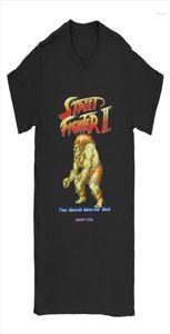 Men039s T Shirt Blanka Street Fighter II Oyun Fan Men39s Giyim Çıngırak Tezgah Kısa Kollu Komik Tshirt Erkekler Pamuk G2209246