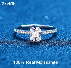 1 karat strålande klippt förlovningsring för kvinnor sterling silver diamant bröllop band gra certifierade ringar 2208133715271