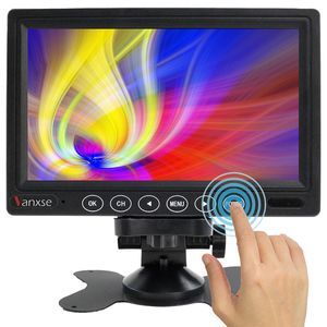 Uvusee 7inch Small HDMI Monitor 1080pポータブルIPSモニター1024x600ビルトインスピーカーHDMI VGA AV入力PCゲームCCTVカメラ