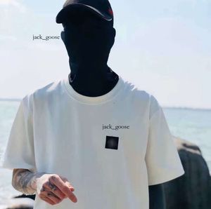 デザイナーストーンTシャツ島夏のメンズウェア通気性ルースレタープリントラバーズストリートバーシティコットンTシャツスモールレーベル刺繍潮流デザイン293