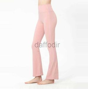 Active Pants Yoga Gym Löst Leggigns Dance Pant Card Pocket Hög midja Märke Bodybuilding Training Sport Casual Wear Leging Women Out Slimming Naken Trousers 240308