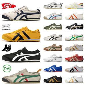 Vendita superiore Scarpe firmate Classic Tiger Mexico 66 Scarpe da corsa Nero Bianco Rosso Verde Oro Argento Off Beige Uomo Donna Piattaforma Dhgate Fashion Sneakers