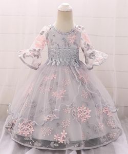 2021 Winter Kleidung Baby Mädchen Kleid Langarm 2 1. Geburtstag Kleid Für Mädchen Kleid Party Prinzessin Taufe Kleid Infant blume Q127757865