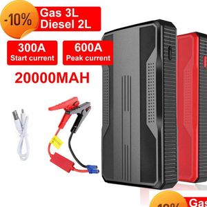Car Refrigerator Jump Starter Power Bank 20000Mah Booster Emergency Battery Charger 12V Starting Device 400A/600A Drop Delivery Dhsy Dhuig