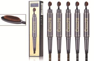 2 I 1 Eyebrow Maquiagem Profissional Completa Doublehead Pencil For Eyes Drable Waterproof inte blommande lätt att färga TSLM12641072