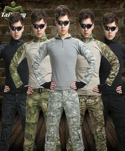 11 färger jaktkläder airsoft kamouflage kostym militär oirom paintball utrustning militärkläder stridsskjorta uniform2405088