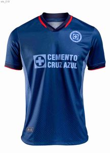 Os fãs tocam camisas de futebol 2024 Cruz Azul Soccer Jerseys Cdsyc League Vieira Lira Rodriguez Home Terceira camisetas de futebol kit Futbol Jerseh240311