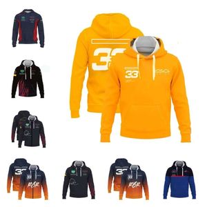 F1 Hoodie Fórmula 1 Team Racing Hoodies Extreme Sports Event Zipper Hoodie de alta qualidade Harajuku Punk Man Jaqueta Pulôver Logotipo do carro Jaquetas bordadas completas