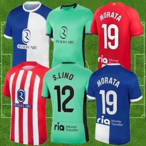 23/24 Atletico Madrids Morata Futbol Forması 2023 Koke Griezmann Memphis Correa Gömlek S.Lino M.Llorente Molina Saul Reinildo J.M.Gimenez Kids Futbol Üyesi